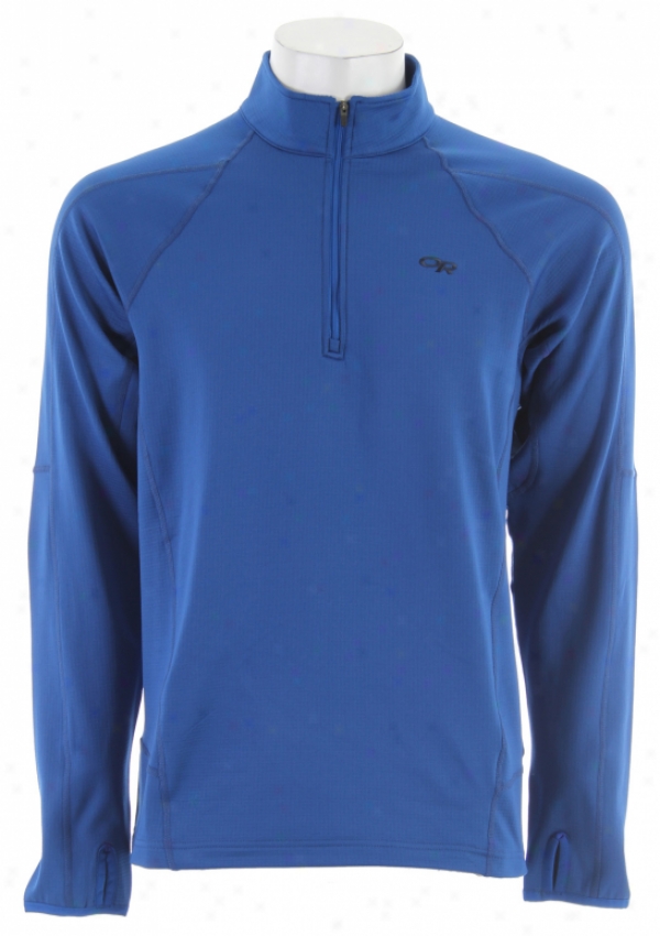 Outdoor Research Radiant Lt Zip Top Fleece Jaciet True Blue