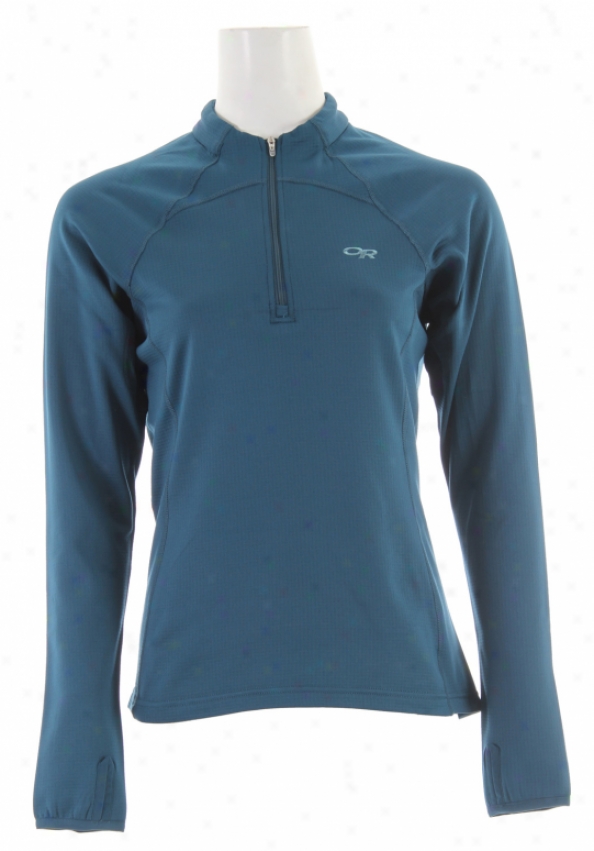 Outdoor Research Radiant Lt Zip Top Fleece Peacock