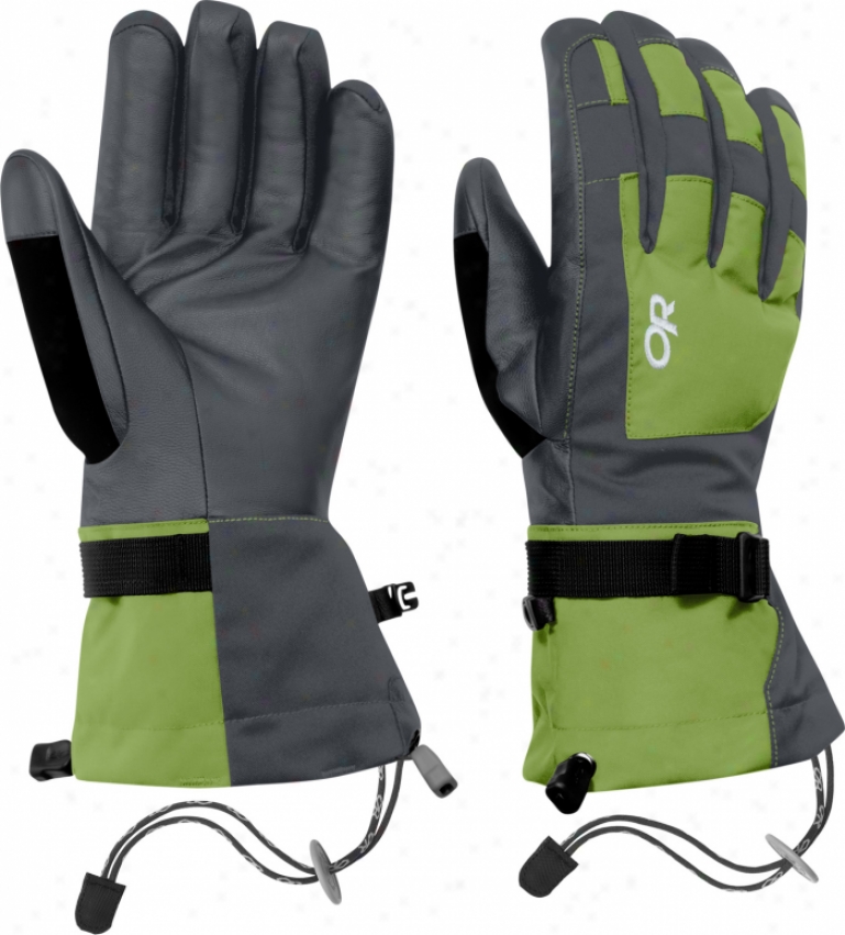 Exterior Research Revolution Snowboard Gloves Avocado/charcoal