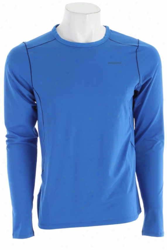 Patagonia Capilene 1 Silkweight Stretch Crew Baselayer Top Lagoon