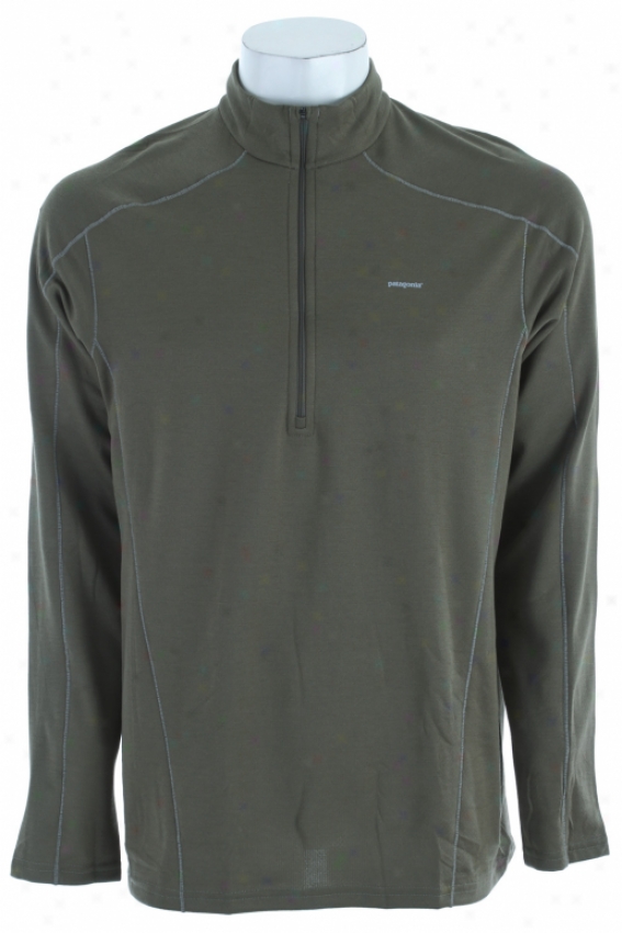 Patagonia Capilene 3 Midweight Zip-neck Baselayer Top Alpha Green