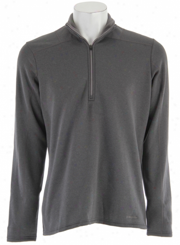 Patagonia Capilene 4 Edpedition Weight Zip-neck Baselayer Top Forge Grey - Narwhal Grey Xdye