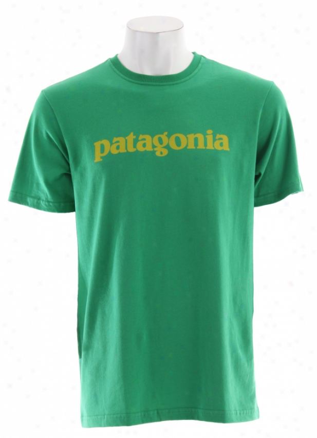 Patagonia Text Logo T-shirt Ginkgo