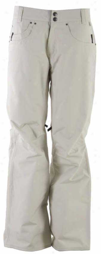 Planet Earth Evolution Insulated Snowboard Pants Celery White