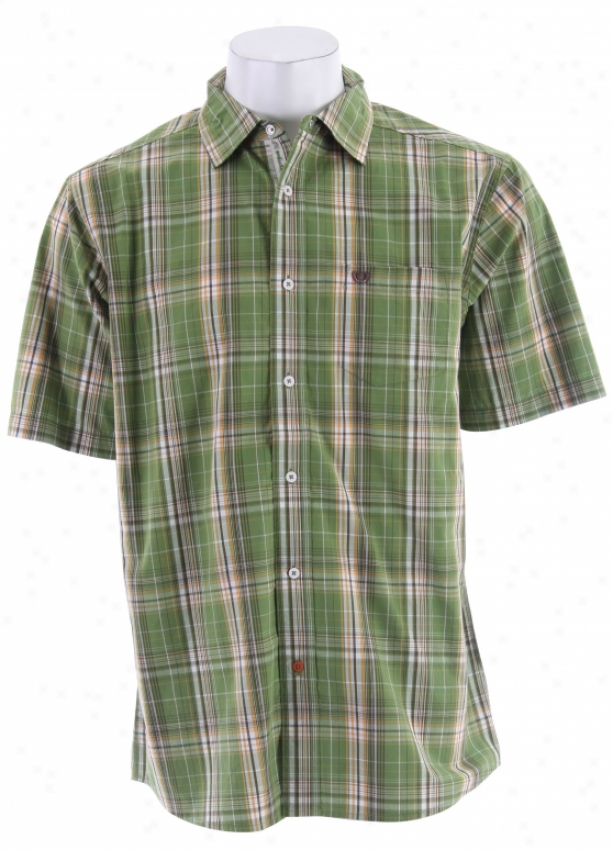 Planet Earth Hamklton S/s Shirt Confine Verdant