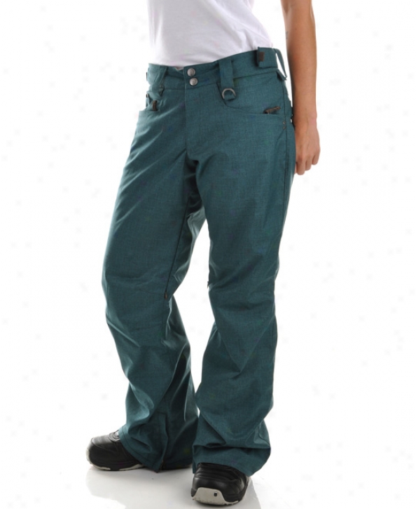 Planet Earth Jersey Hatch Snowboard Pants Teal