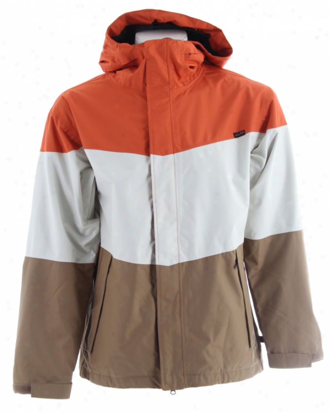 Planet Earth Rossmans Snowboard Jacket Orange/white/brown