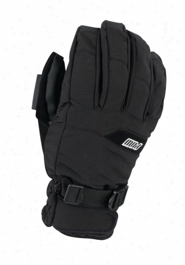 Pow Xg Short Snowboard Gloves Black