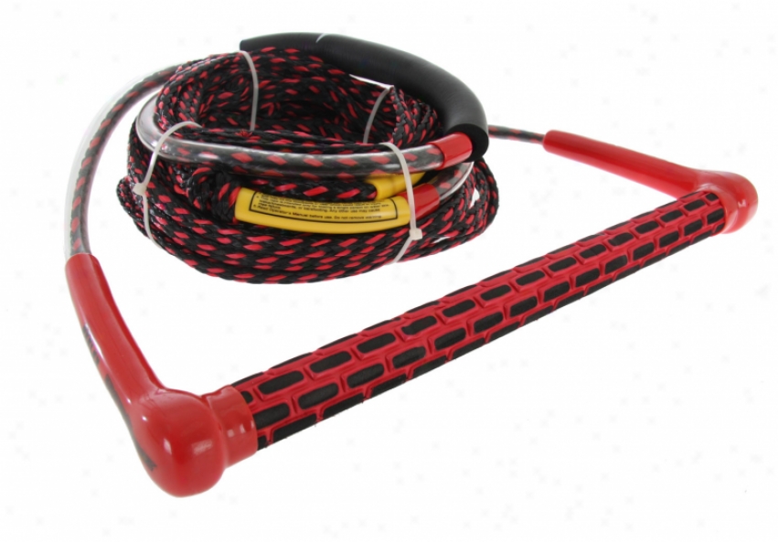 Proline Refoxe Wakeboard Handle W/ Eva T Grip 4-section Line Red 60&apos;