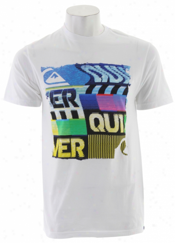 Quiksilver Broadcast Slim Fit T-shirt Whit3