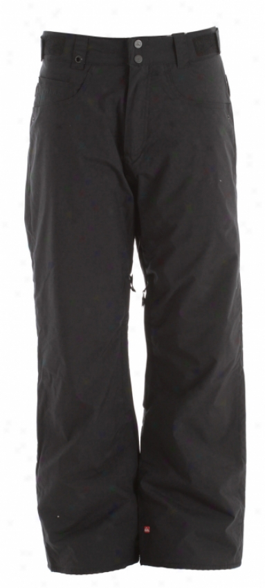 Quiksilver Drizzle Solid Insulated Snowboard Pants Black