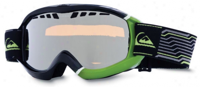 Quiksilver Eclipse Snowboard Goggles Black/lime/orange Lens