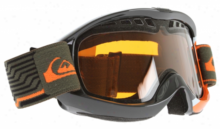 Quiksilver Eclipse Snowboard Goggles Smoks/orange Lens