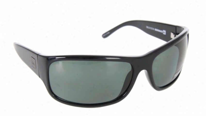 Quiksilver Joj Polarized Sunglasses Shiny Black/ocean