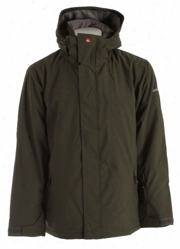 Quiksilver Last Mission Solids Snowboard Jacket Darkness Army