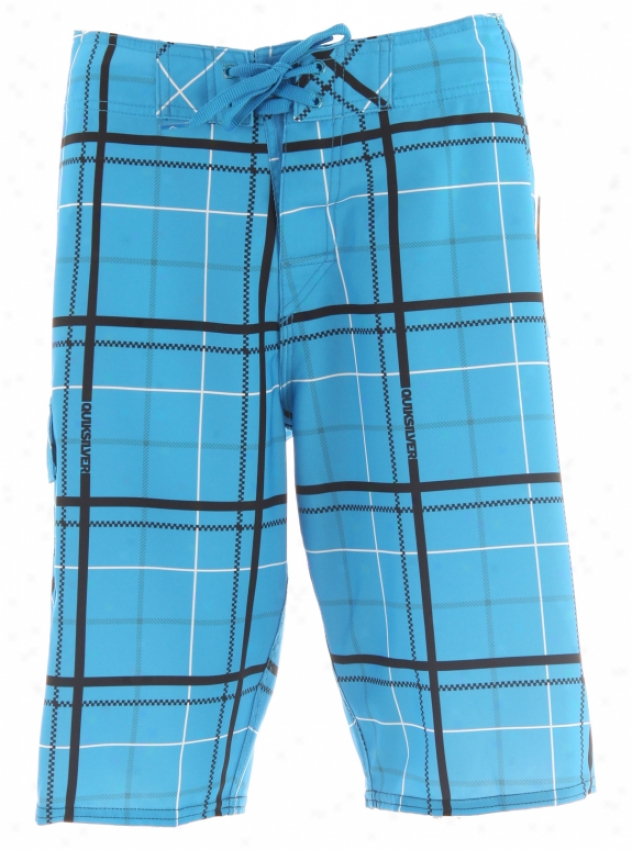 Quiksilver Lights On Plaid 2 22&quot; Boardshorts New Blue