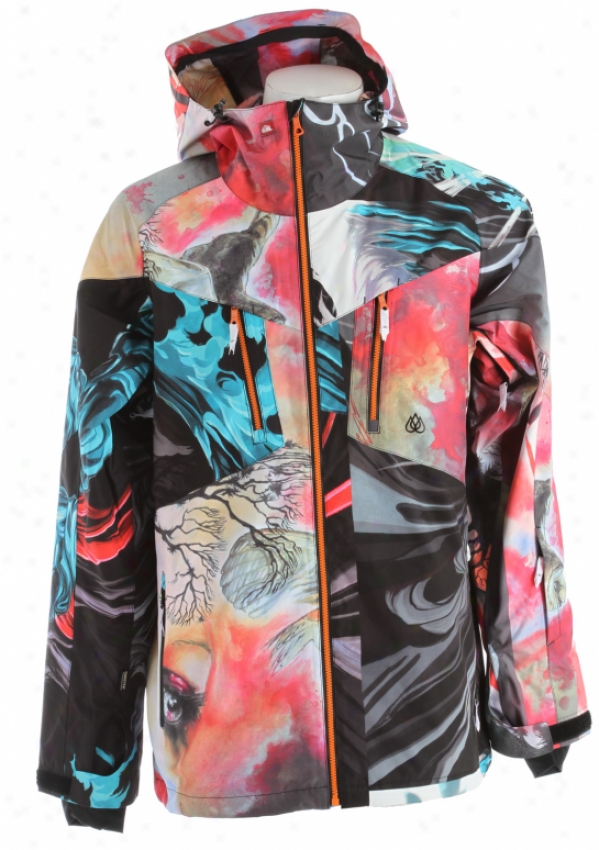 Quiksilver Travis Rice Gore-tex Snowboard Jacket Another Love Story &amp; Wavw Burst