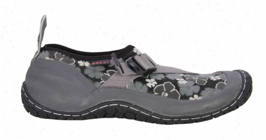 Rafters Crosswater Low Water Shoes Black Hibiscus