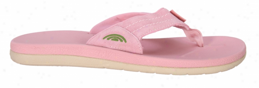 Rainbow Westcape Sandals Solid Pink W/ Sand Trim