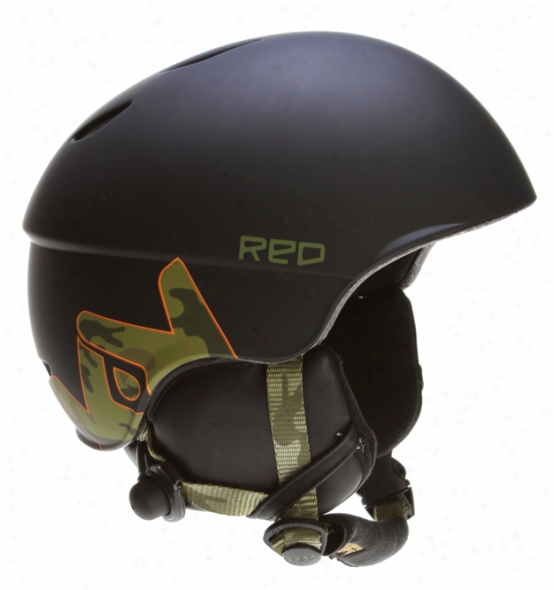 Red Hi-fi Frends Audio Snowboard Helmet Camo