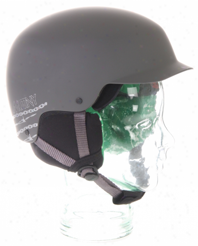 Red Mutiny Snowboard Helmet Grey