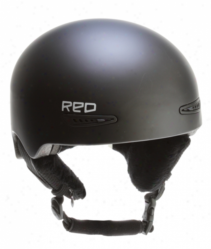 Red Pure Snowboard Helmet Black