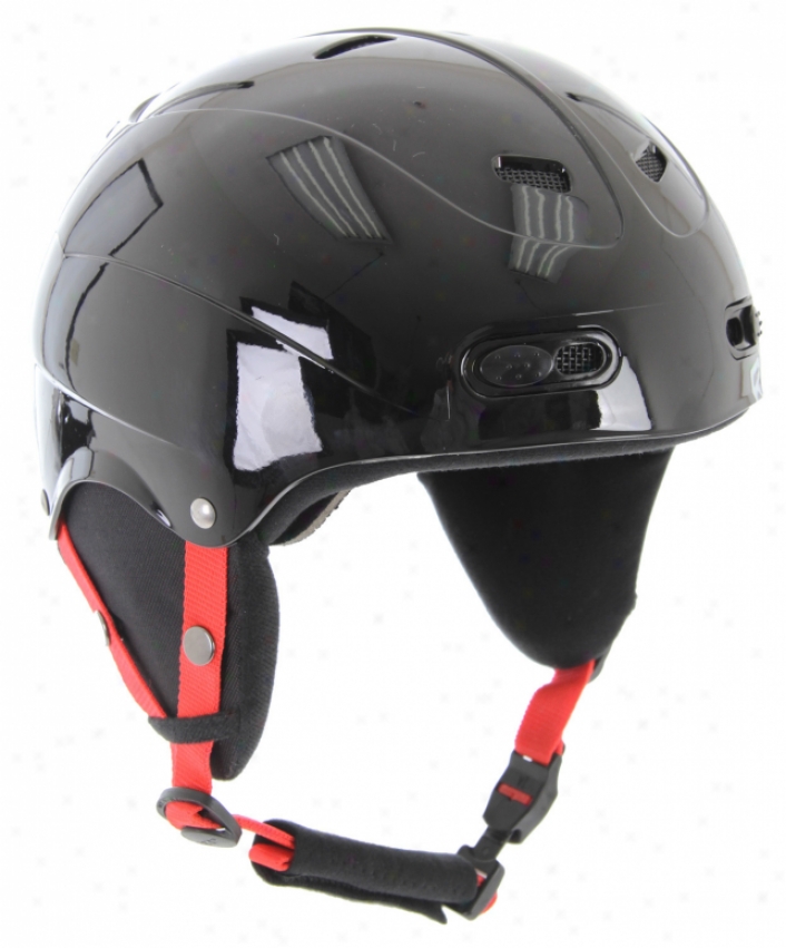 Red Skycap Classic Snowboard Helmet Black