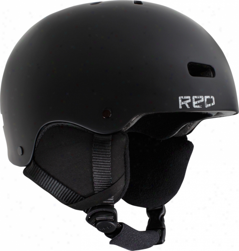 Red Trace Grom Snowboard Helmet Black