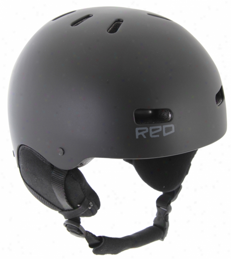 Red Trace Ii Audio Snowboard Helmet Black