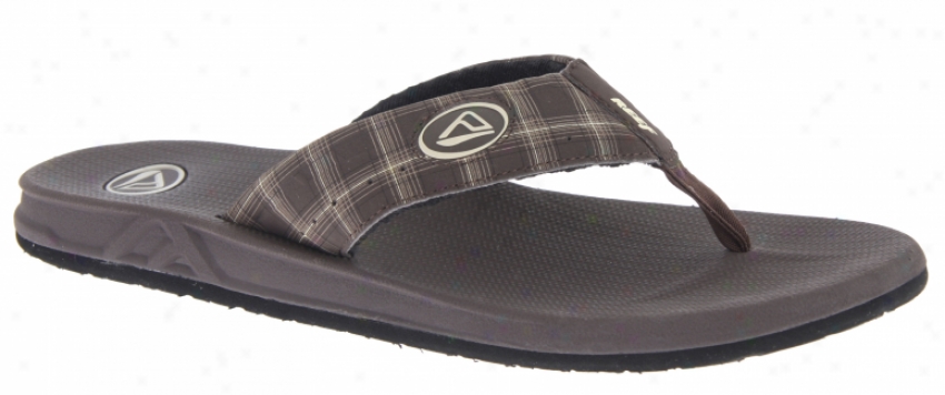 Reef Phantoms Sandals Brown Plaid 3