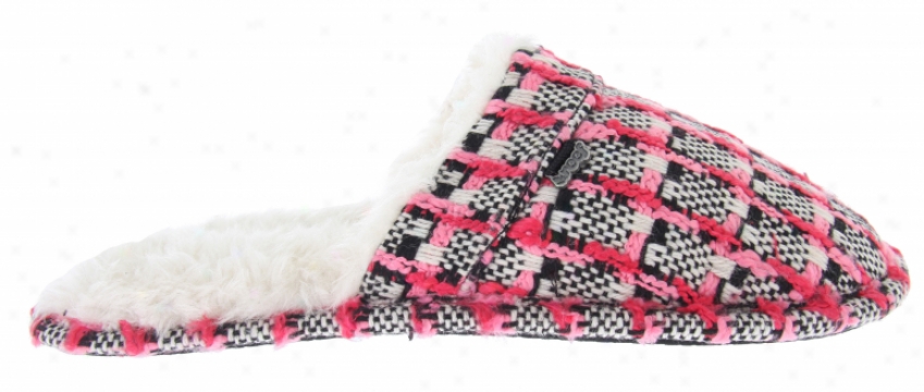 Reef Sleepin Inn Slip Ons Black/white/pink