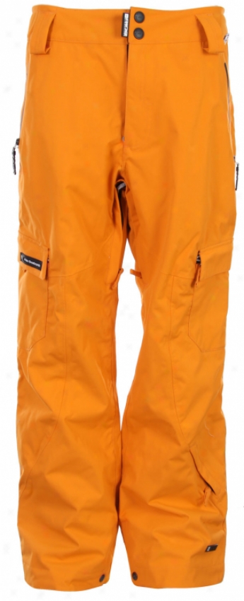 Ride Alki Snowboard Pants Orange Rip Stop