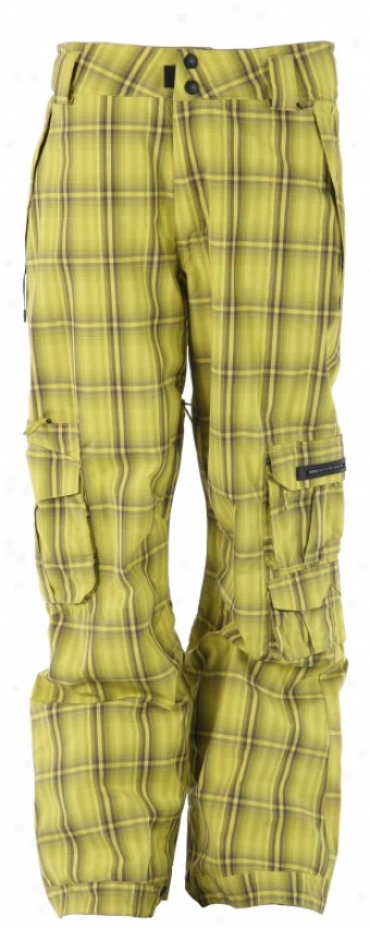 Ride Belltown Snowboard Pants Waylon Plaie Pale Gold