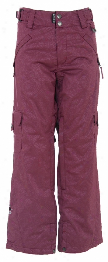 Ride C5 Gatesville Insulated Pants Lt Plum Paisley He