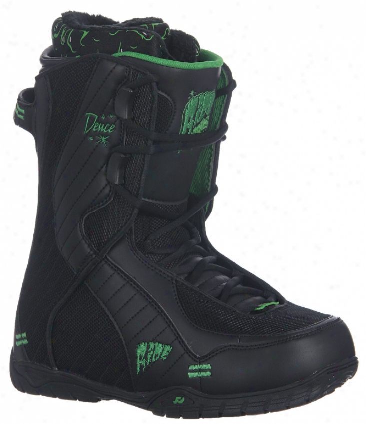 Ride Deuce Snowboard Boots Black/green