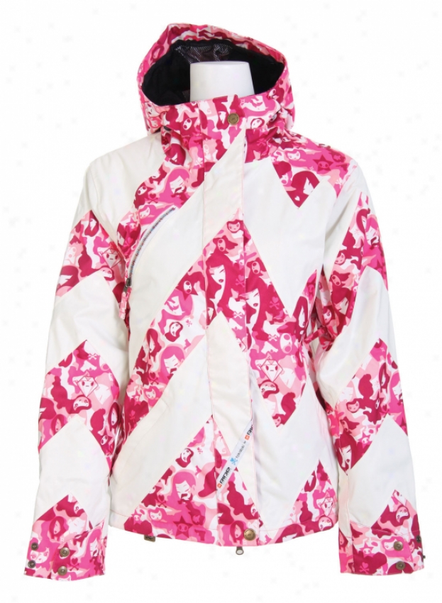 Ride Tokidoki Snowboard Jacket Pink Toki Print
