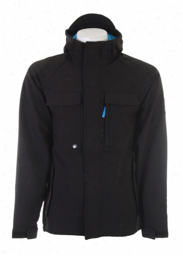 Ripzone Trilogy Softshell Snowboard Jacket Black
