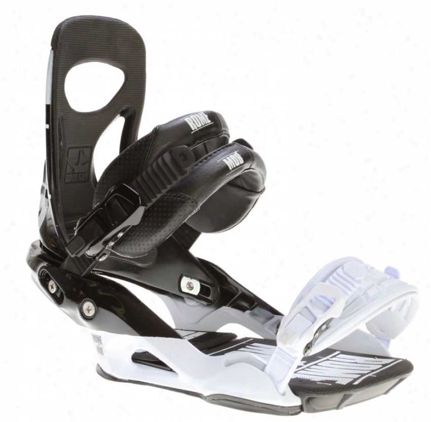 Rome Mob Snowboard Bindings Black/white