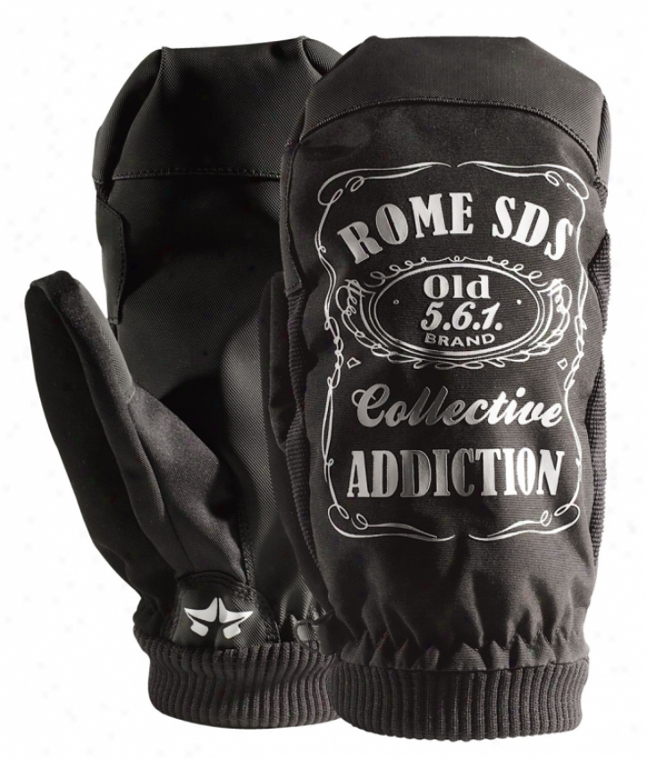 Rome Old No. 561 Snowboard Mitts Black