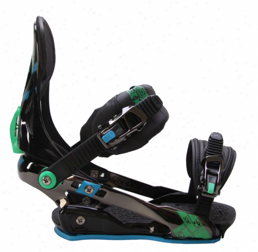 Rome S90 Snowboard Bindings Blue/green