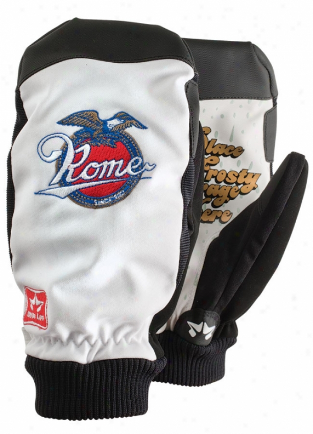 Rome Shred Life Snowboard Mitts White