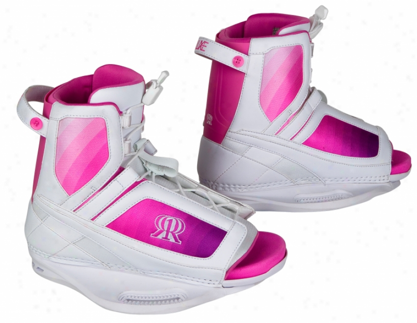 Ronix Luxe Wakeboard Bindings White/pink/purple