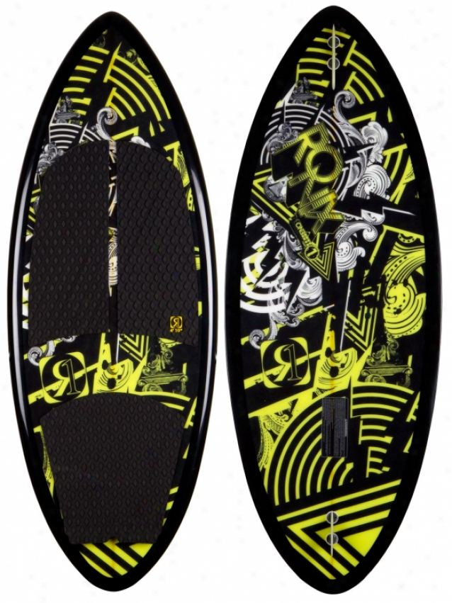 Ronix One Skimmer Wakesurf Board Black/gp Yellow 4&apos;10&quot;