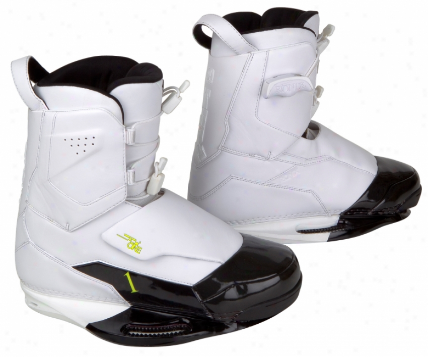 Ronix One Wakeboard Bindints White/black Patent