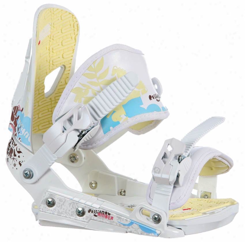 Rossignol Amber Hc Snowboard Bindings White/beige