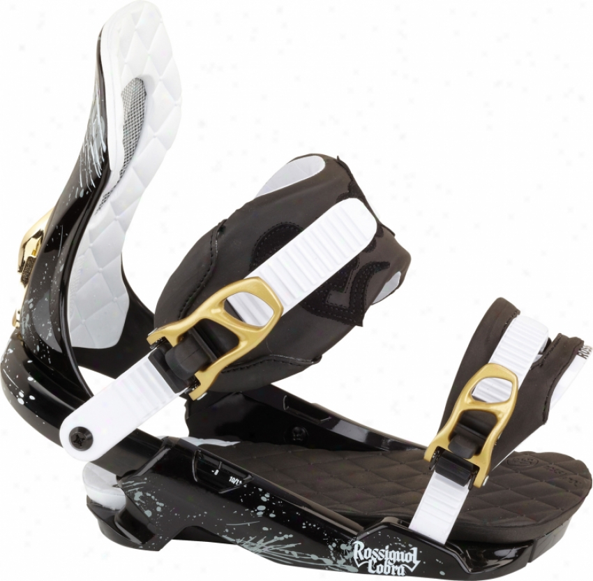 Rossignol Cobra V1 Snowboard Bindings Black/gold