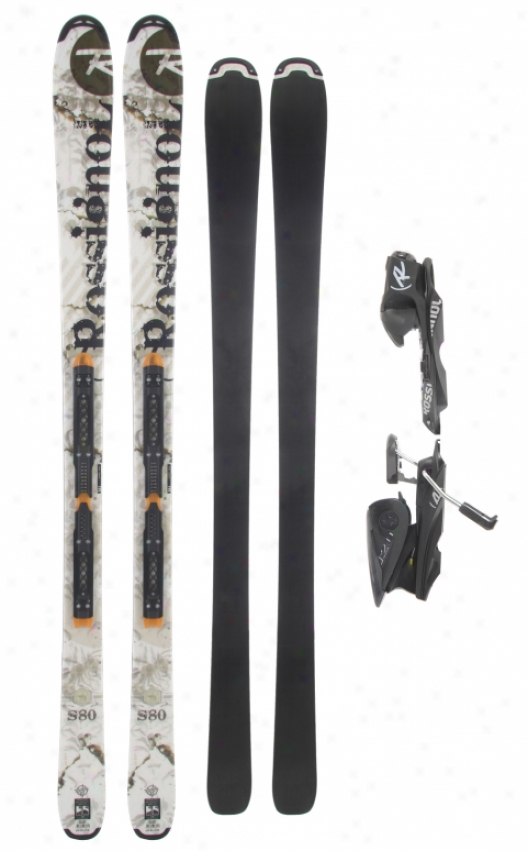 Rossignol S80 Freeride Skis W/ Axium 120l Tpi2 Black Bindings