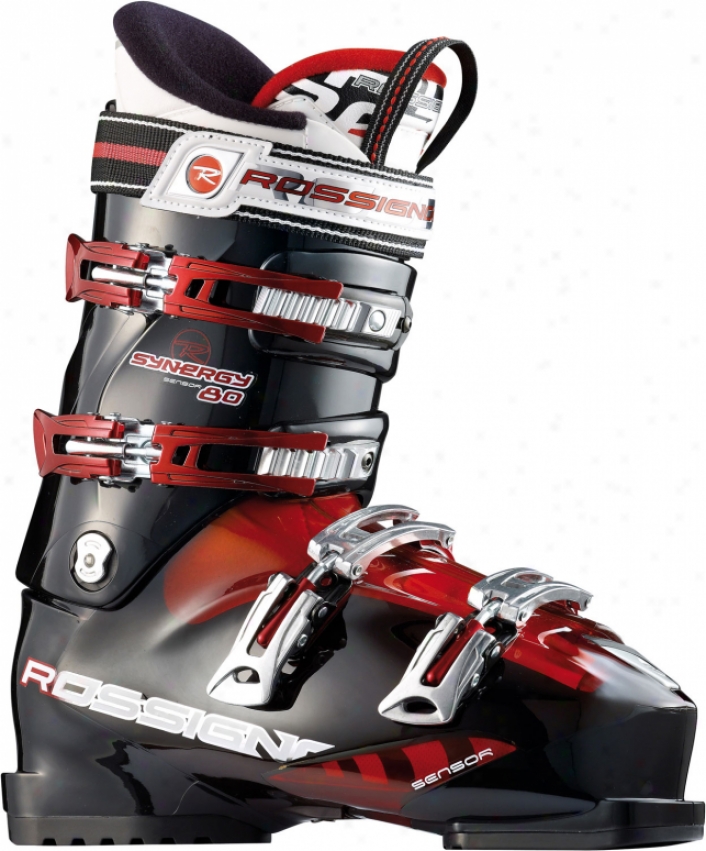 Nightingale Synergh Sensor 80 Ski Boots Red Transparent