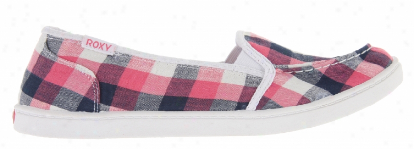 Roxy Lido Slip On Shoes Pink/white/navy/multi