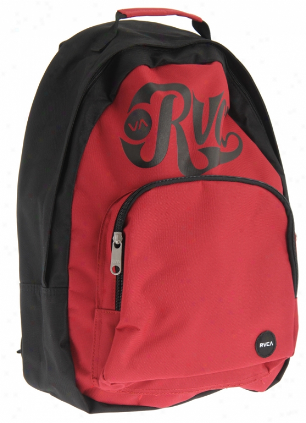 Rvca Black Back Bomber Pak Backpack Black/ruby